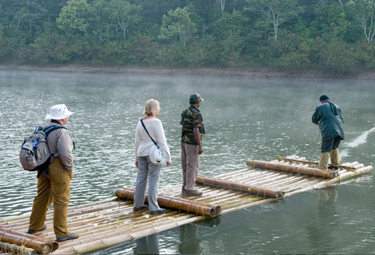 Bamboo-rafting